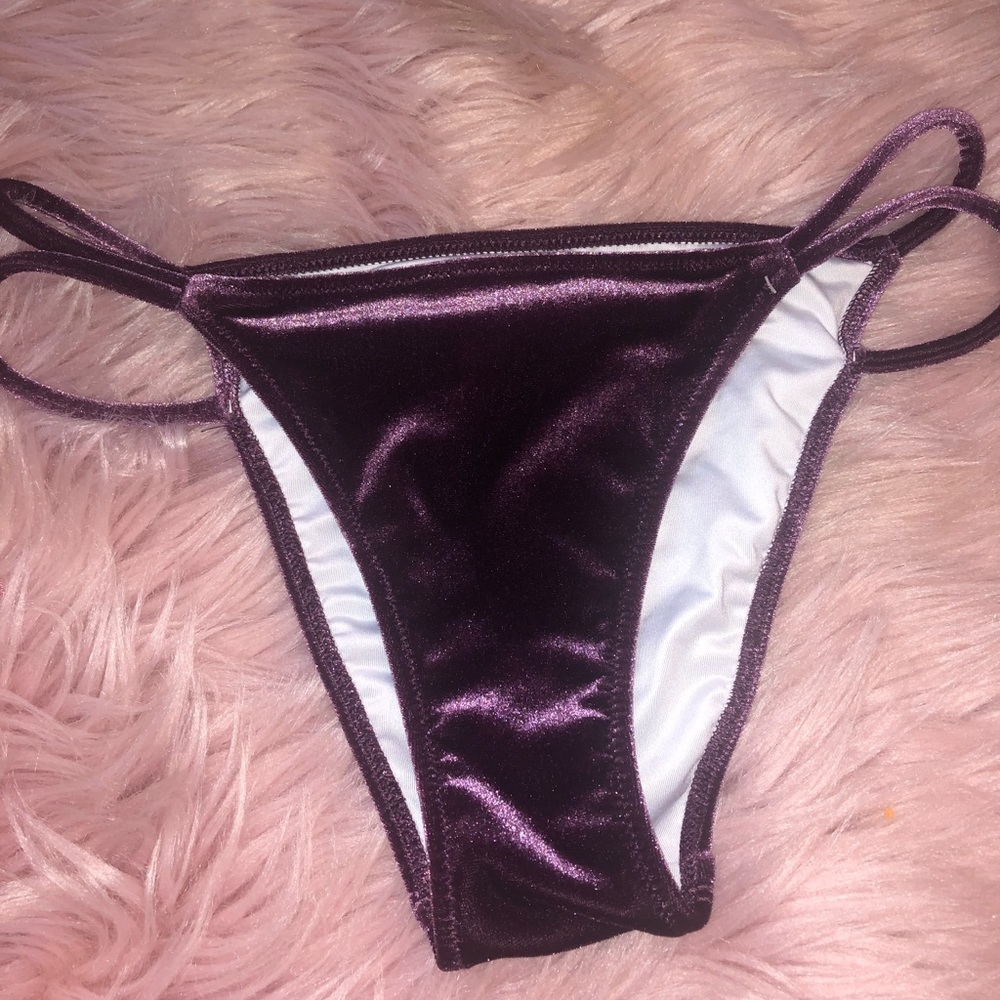 VS Pink velvet swim bottoms